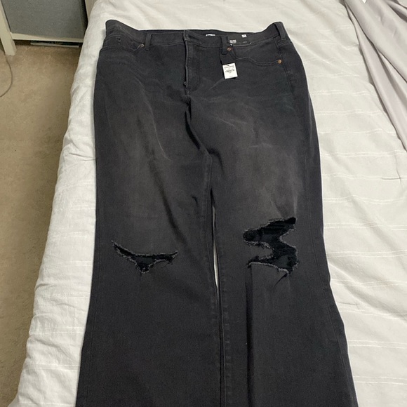 Express 90s Boot Cut High Rise Jeans - Picture 1 of 3